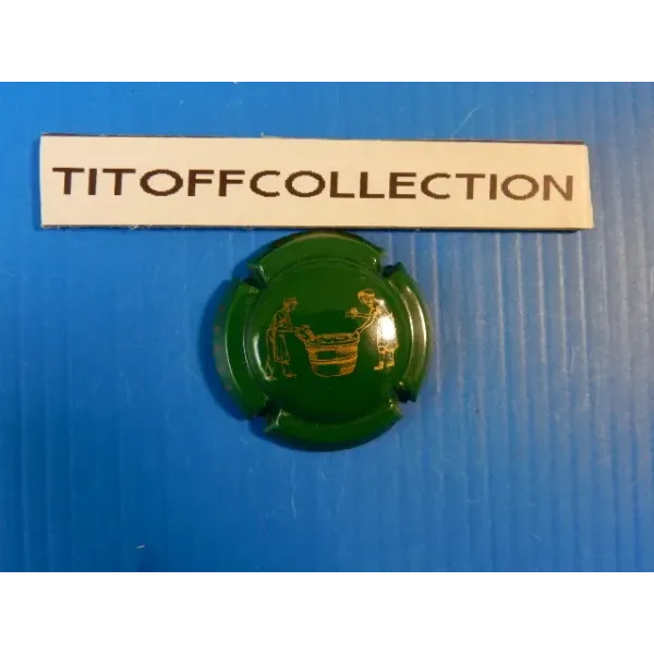 1 capsule de champagne générique vert et or (672 )