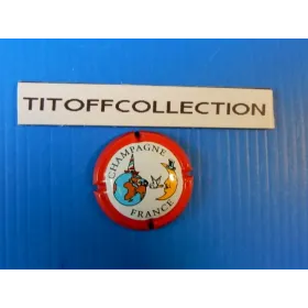 1 capsule de champagne générique contour rouge (633 )