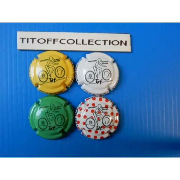 la série de 4 capsules champagne peligri christian et filles vélo  5 a 5c