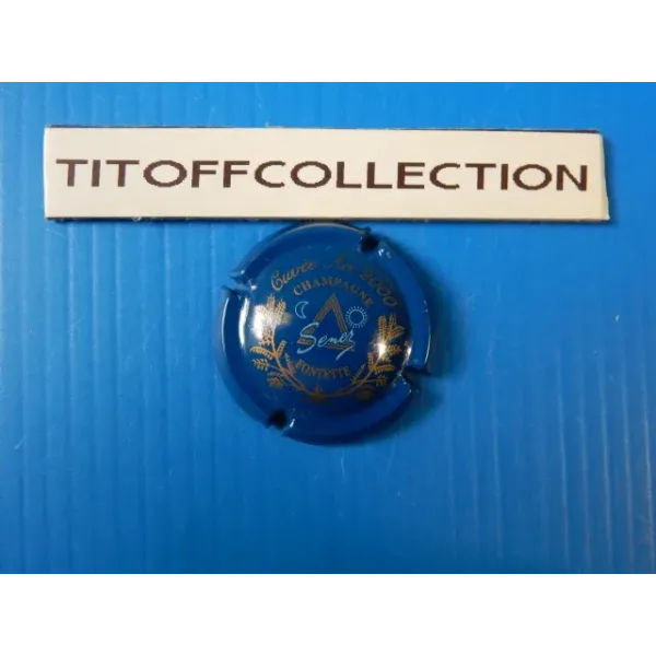 1 capsule de champagne senez christian bleu an 2000 no 17