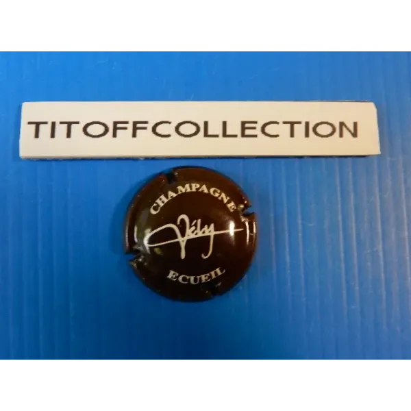 1  capsule de champagne vely marron et blanc no3