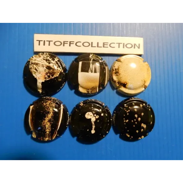 the series of 6 generic champagne capsules the elegance of bubbles (December 2025)