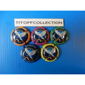 the series of 5 generic champagne capsules happy new year (January 2026)