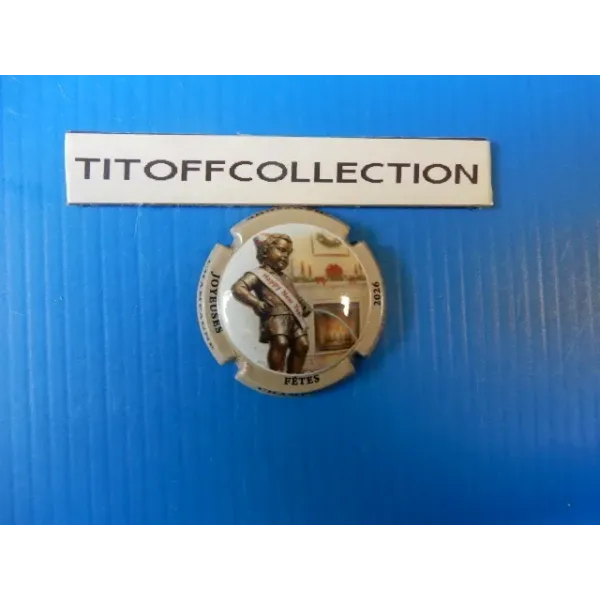 1 capsule de champagne générique jéroboam manneken pis joyeuses fétes ( janvier 2026 )