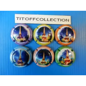 The series of 6 champagne capsules gérard charles paris (January 2026)