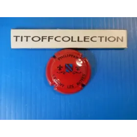 1 capsule de champagne philippart maurice rouge et bleu   ( no 3 )