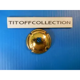 1 capsule de champagne philippart maurice or noir et bleu   ( no 4 )