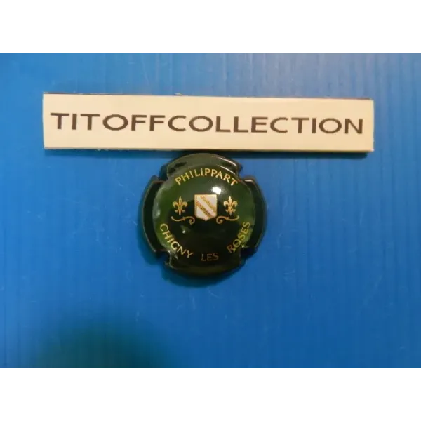 1 capsule de champagne philippart maurice ver foncé et or   ( no 9 )