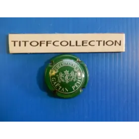 1 capsule de champagne  péhu gaétan vert et blanc      ( no 3 )