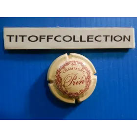 1 capsule de champagne  prin pére et fils créme et marron  ( no 1 )