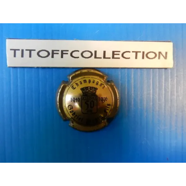 1 capsule of champagne gabriel pagin gold and black 50 years (no 2)