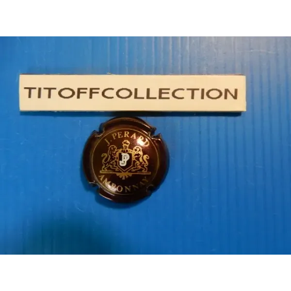 1 capsule of champagne perard j and fils brown with circle  ( no 5 )