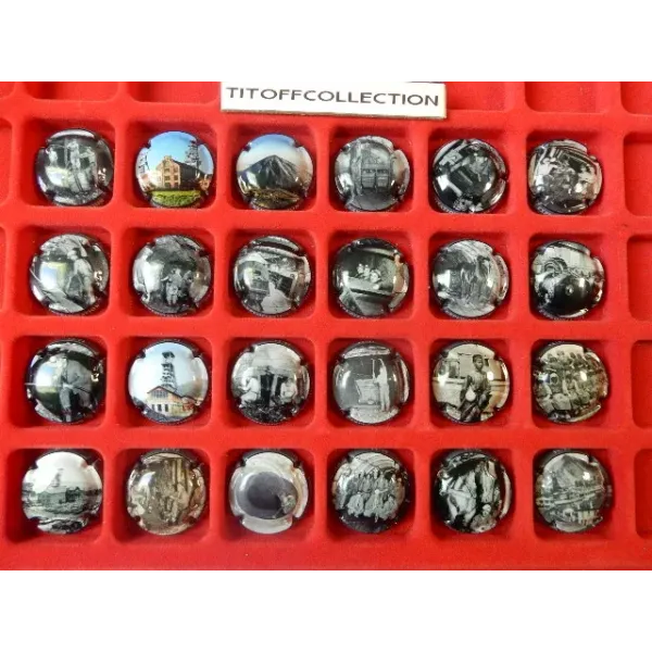 copy of the series of 24 generic champagne capsules from mining operations (January 2026)