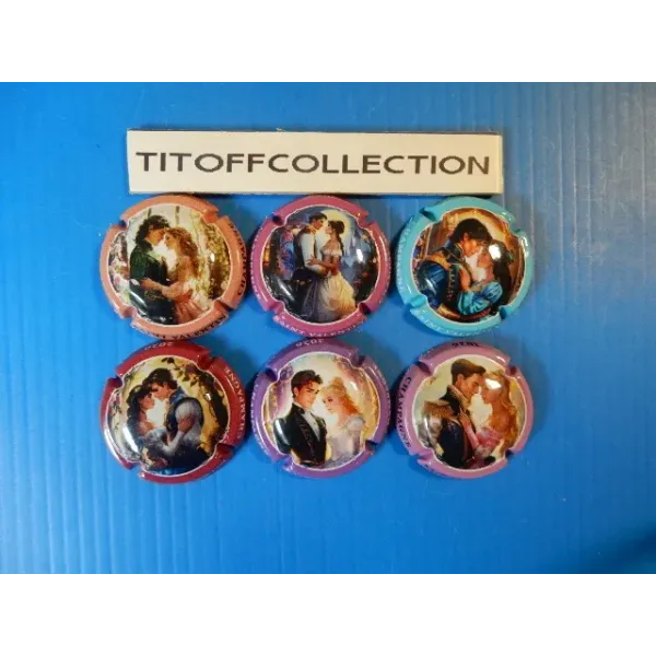 The series of 6 generic champagne capsules for Valentine’s Day 2026 (February 2026)