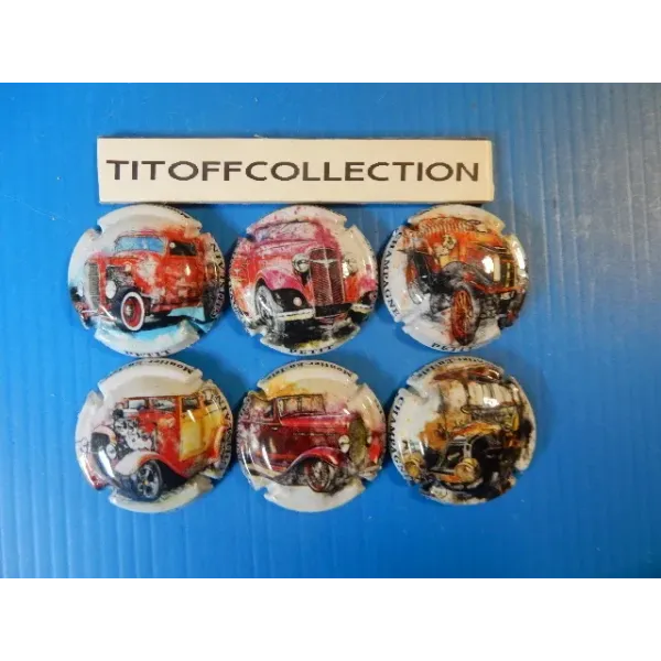 la série de 6 capsules de champagne petit ghislain voiture (février 2026 )