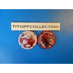 la série de 2 capsules de champagne torchia jean 500 ex st valentin    (février 2026 )