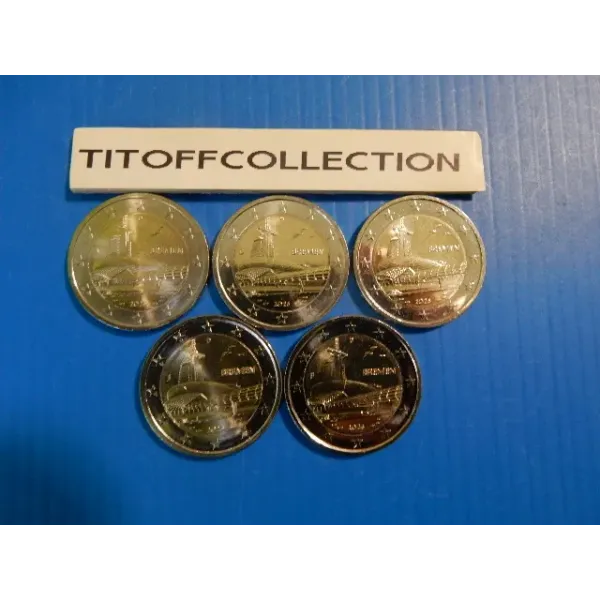 2 euros commemorative 2026 allemagne bremen 5 ateliers