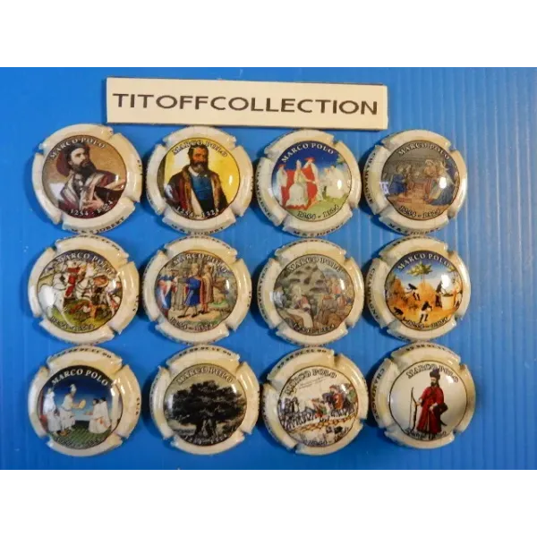 The series of 12 champagne capsules jobert m and s (February 2026)