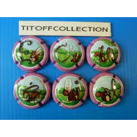 The series of 6 champagne capsules pink skunk (March 2026)