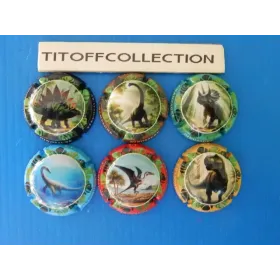 La série de 6 capsules de champagne génériques dinosaures  ( avril  2026 )