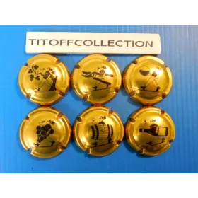 La série de 6 capsules de champagne génériques scene   ( avril  2026 )