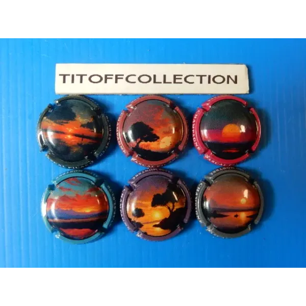 la series de 6 capsules de champagne picart pascal paysages  (avril 2026)