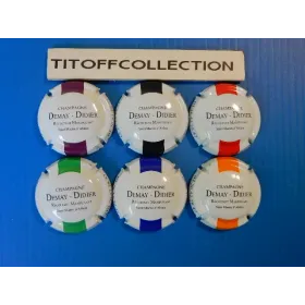 La série de 6 capsules de champagne demay-didier ( 10 a 10e )