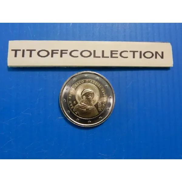 2 euros commemorative 2026 italie saint francoise d'assise
