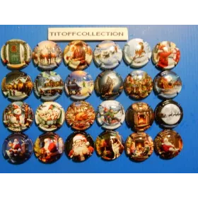 La série de 24 capsules de champagne génériques calendriers de l'avent    ( juin  2026 )