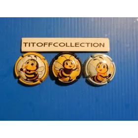 la serie de 3  capsule de champagne piot thomas abeilles     (  juillet 2026  )
