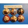 La série de 6 capsules de champagne génériques de gaulle     ( aout   2026 )
