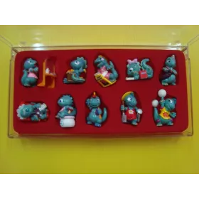 Die dapsy dino family 1997 -  boite plastique vendu sans la série de kinder
