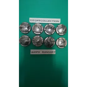 la série de 8 capsules champagne générique Travail mains platine et or