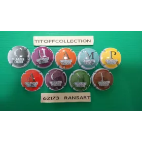 la série de 9 capsules de champagne générique Puzzle