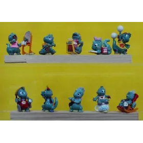 La serie Die dapsy dino family 1997 avec 1 bande papier