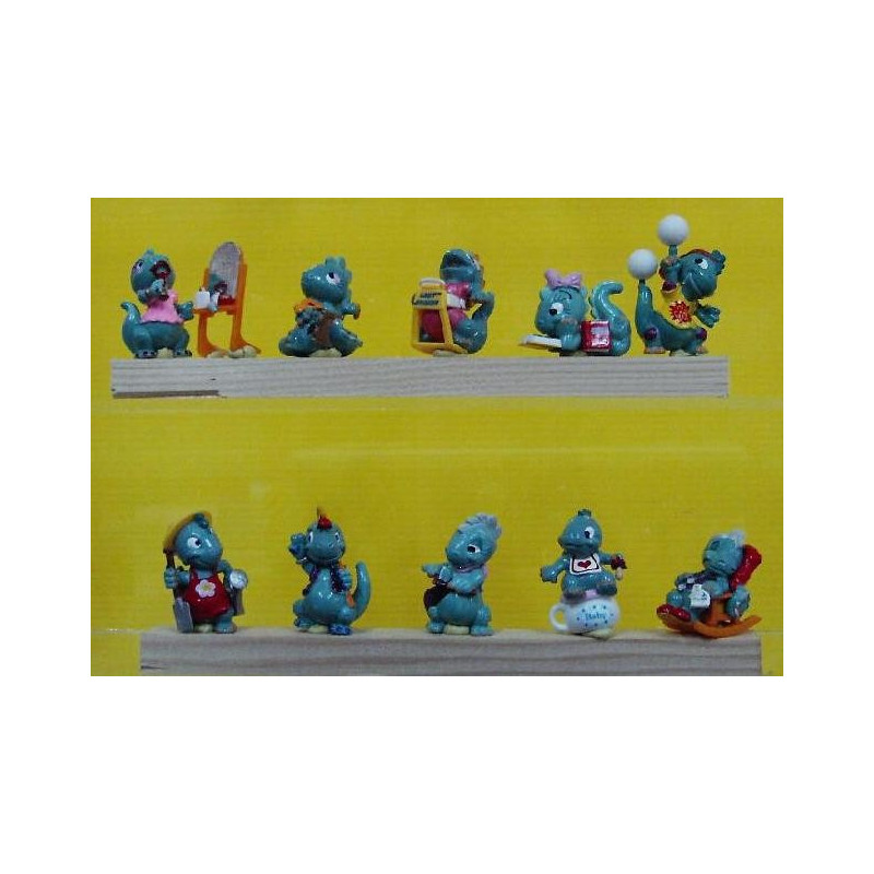 La serie Die dapsy dino family 1997 avec 1 bande papier