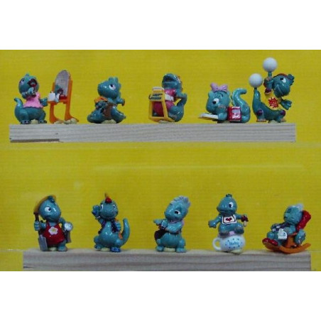 La serie Die dapsy dino family 1997 avec 1 bande papier