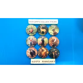 La série de 9 capsules de champagne générique LA CHASSE