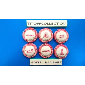 La série de 6 capsules de champagne générique OUTILS ROUGE