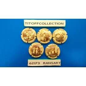 La série de 5 capsules de champagne générique MÉMOIRE DE CHAMPAGNE