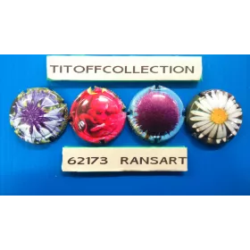 La série de 4 capsules de champagne générique FLEURS