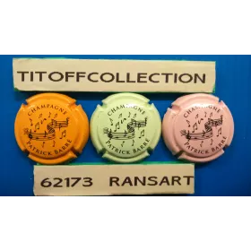 La série de 3 capsules de champagne BARRE PATRICK