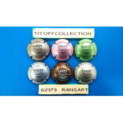 La série de 6 capsules de champagne COIZY (MILLÉSIME 2004)