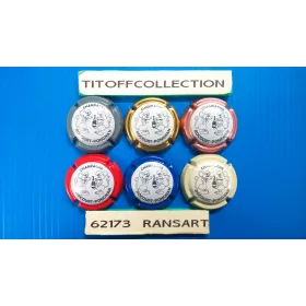 La série de 6 capsules de champagne ROCOURT PONGNAN (BOUTEILLE CENTRÉ)