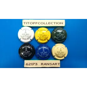 La série de 6 capsules de champagne lapoulle bruno (BOUTEILLE + COUPE)