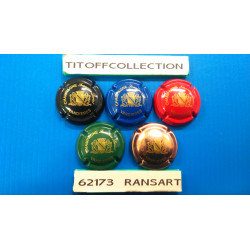 La série de 5 capsules de champagne LORIOT FRANCINE (BLASON)