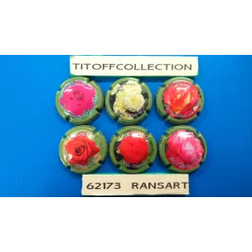 La série de 6 capsules de champagne MERCUZOT THIERRY (LES ROSES)