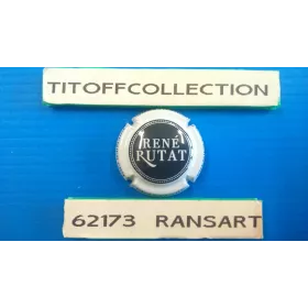 1 capsule de champagne RUTAT RENÉ (NOIR CONTOUR BLANC)