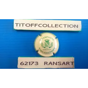 1 capsule de champagne GUTHIER ROGER (CRÉME ET VERT STRIÉE)