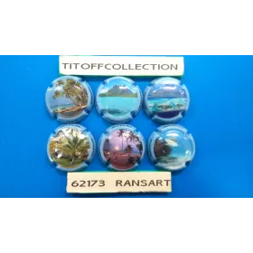 La série de 6 capsules de champagne RUBAUD (PAYSAGES)